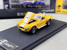 Load image into Gallery viewer, FW 1:64 Yellow Shelby 427 COBRA Convertible Sports Model Diecast Metal Car New Collection
