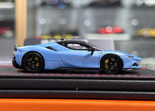 Load image into Gallery viewer, U2 1:64 Blue SF90 Stradale Coupe Hard Top Sports Model Diecast Resin Car New Collection
