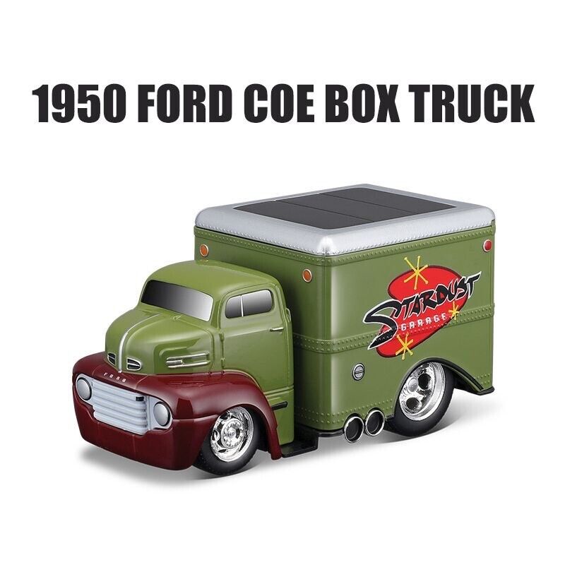 Maisto 1:64 Green 1950 Ford COE Box Truck Model Toy Metal Diecast Car New Collection