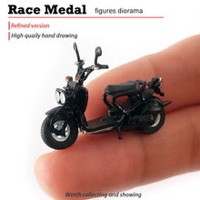 Load image into Gallery viewer, 1:64 Painted Figure Mini Model Miniature Resin Diorama Vintage Motocycle Man BL

