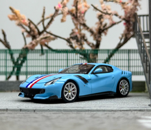 Load image into Gallery viewer, LT 1:64 Blue F12 TDF V12 Super Racing Sports Model Diecast Metal Car New Collection

