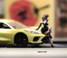 Load image into Gallery viewer, 1:64 Painted Unpainted Figure Model Miniature Resin Diorama Sand Hot Lady Black
