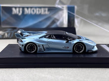 Load image into Gallery viewer, MJ 1:64 Ice Blue Huracan LP610 GT Sports Model Diecast Metal Car New Collection
