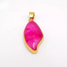 Load image into Gallery viewer, Nature Jade Pink Willow Leaf Pendant Necklace Gift Jewelry charm Blessing Lucky
