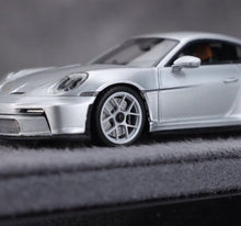 Load image into Gallery viewer, 1:64 DPM Silver 911 992 ST Sports Model Diecast Resin Car New Collection
