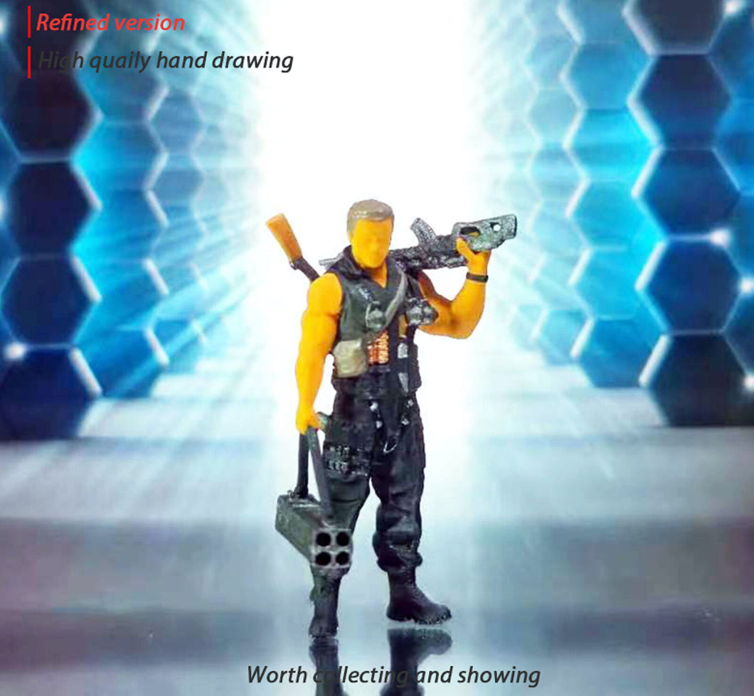1:64 Painted Figure Mini Model Miniature Resin Diorama Toy Muscle Man Tough Guy