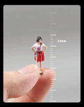 Load image into Gallery viewer, 1:64 Painted Figure Model Miniature Resin Diorama Toy Sand Pretty Red Skirt Girl

