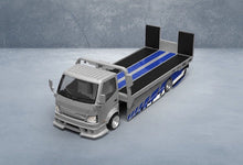 Load image into Gallery viewer, TM 1:64 Silver GTR R35 H300 Flatbed Trailer Truck Model Diecast Metal Car New Collection

