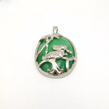 Load image into Gallery viewer, Nature Jade Bamboo Rabbie Pendant Necklace Gift Jewelry charm Blessing Lucky S
