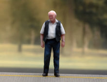 Load image into Gallery viewer, 1:64 Painted Figure Model Miniature Resin Sand Diorama Old Man with Vest Elderly
