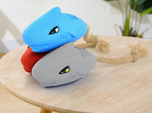 Load image into Gallery viewer, Dog Squeaky Toys Chew Puppy Rubber Rope Toy Durable Aggressive Chewers Pet Shark
