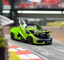 Load image into Gallery viewer, HH 1:64 Green Revuelto Racing Sports Open Model Diecast Metal Car New Collection
