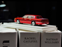 Load image into Gallery viewer, MK 1:64 HEC Red Art Lincoln Town Car Luxury Sedan Model Diecast Metal Car New Collection
