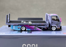 Load image into Gallery viewer, CC 1:64 Purple DTM H300 Tow Flatbed Trailer Truck Model Diecast Metal Car New Collection
