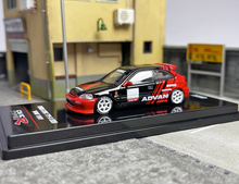 Load image into Gallery viewer, INNO 1:64 JDM Civic Type R EK9 Advan Racing Sports Model Diecast Metal Car
