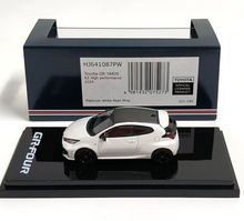 Load image into Gallery viewer, HJ 1:64 JDM White GR Yaris RZ Sports Model Diecast Metal Car New Collection
