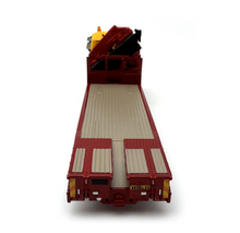 Load image into Gallery viewer, 1:76 Yellow Scania R Flatbed Trailer Crane Truck Model Diecast Metal Car New Collection
