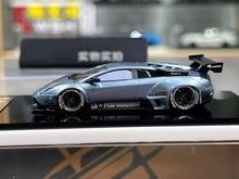 Load image into Gallery viewer, 404Error 1:64 Ice Blue Murcielago LBWK Spoiler Sports Model Diecast Resin Car
