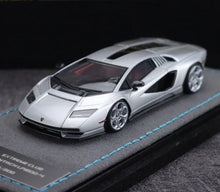 Load image into Gallery viewer, EC 1:64 Silver Countach LPI800-4 Racing Sports Model Diecast Resin Car New Collection

