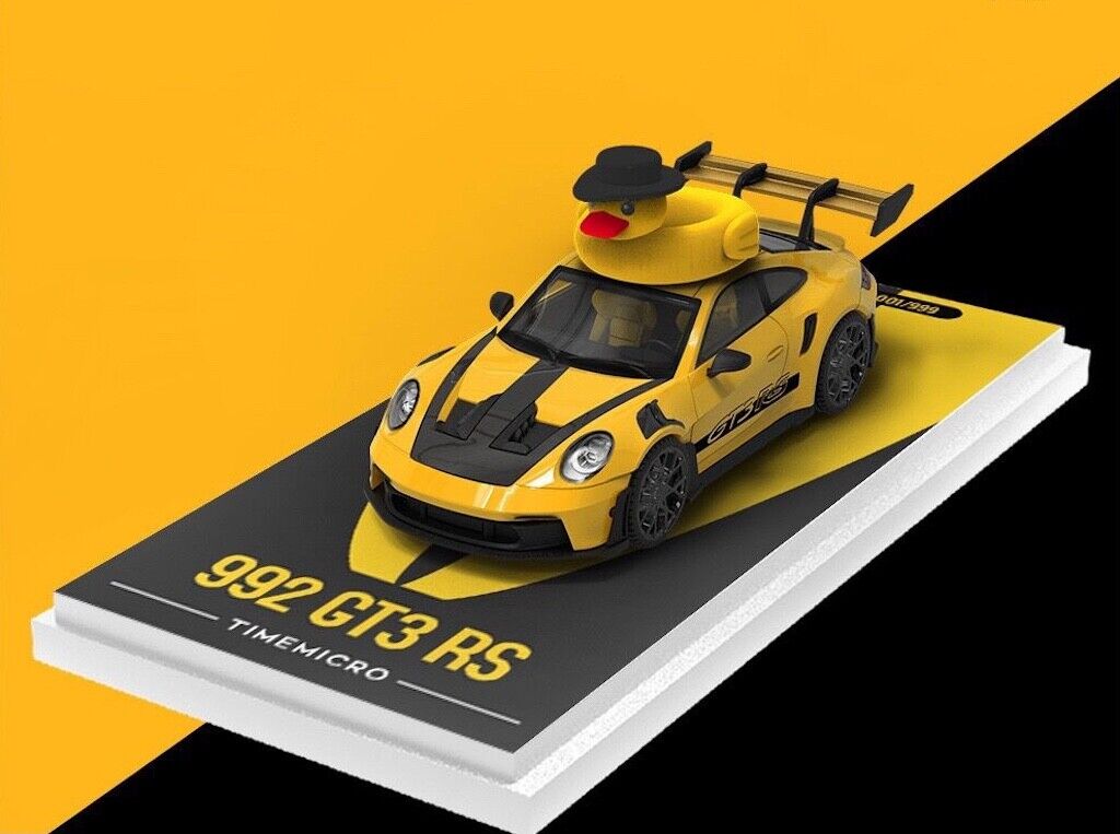 TM 1:64 992 GT3 RS Roof Box Figure Racing Sports Model Diecast Metal Car New Collection