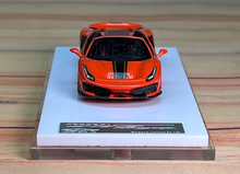 Load image into Gallery viewer, NEY 1:64 Orange 488 Pista Convertible Racing Sport Model Diecast Resin Car New
