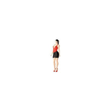 Load image into Gallery viewer, 1:64 Painted Figure Mini Model Miniature Car Scenes Resin Toy Red High Heel Lady
