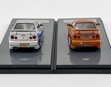 Load image into Gallery viewer, YM 1:64 JDM Skyline GTR R34 Z-TUNE Q Cute Car Sports Model Diecast Resin New Collection
