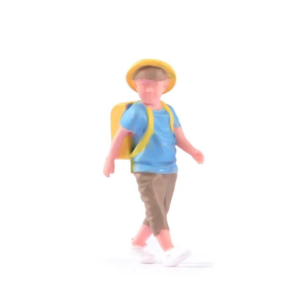 1:64 Painted Figure Model Miniature Resin Diorama Sand Student Kids Boy Children New Collection