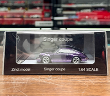 Load image into Gallery viewer, Zincit 1:64 Purple 911 964 Singer Coupe Sports Model Diecast Metal Car New Collection
