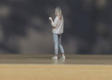 Load image into Gallery viewer, 1:64 Painted Figure Model Miniature Resin Diorama Sand Happy Laughing Girl Lady
