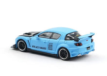 Load image into Gallery viewer, Poprace 1:64 Blue Carbon RX8 RE Sports Model Diecast Metal Car New Collection

