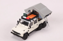 Load image into Gallery viewer, GCD 1:64 White ORV Defender 6x6 Camper Tent SUV Model Diecast Metal Car New
