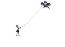 Load image into Gallery viewer, 1:64 Painted Figure Mini Model Miniature Resin Diorama Kite Flying Set Boy Kid
