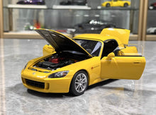 Load image into Gallery viewer, MH 1:18 Yellow JDM S2000 AP2 Sports F22C Engine Model Diecast Metal Car New Collect

