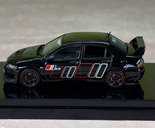 Load image into Gallery viewer, HJ 1:64 Black Rally Evolution EVO VII Lancer Sport Model Diecast Metal Car New
