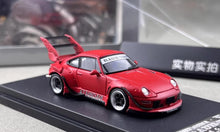 Load image into Gallery viewer, SW 1:64 Matt Red RWB 993 Big Spoiler Sports Model Diecast Metal Car New Collection
