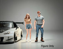 Load image into Gallery viewer, 1:64 Painted Figure Miniature Mini Resin Model Diorama Hunky Guy Hot Girl Set
