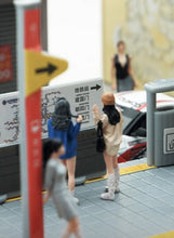 Load image into Gallery viewer, 1:64 Painted Figure Mini Model Miniature Resin Diorama Sand Trendy Girl Sweater New
