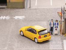 Load image into Gallery viewer, FH 1:64 Yellow Civic Type R EK9 Hatchback Sport Model Diecast Metal Car New Collection
