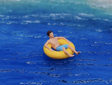 Load image into Gallery viewer, 1:64 Painted Figure Model Miniature Resin Diorama Swimming Kid Man Lady Pool Toy Collection
