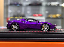 Load image into Gallery viewer, U2 1:64 Purple SF90 Stradale Coupe Hard Top Sports Model Diecast Resin Car New Collection
