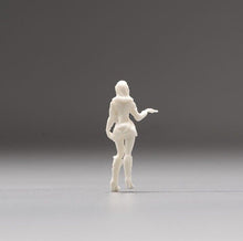 Load image into Gallery viewer, 1:64 Painted Unpainted Figure Model Miniature Resin Diorama Sand Hands Up Girl New
