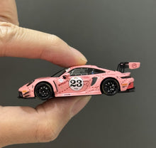 Load image into Gallery viewer, SR 1:64 Pink 911 992 GT3 RS #23 Racing Sports Model Diecast Metal Car New Collection

