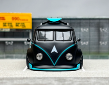Load image into Gallery viewer, Liberty 1:64 Black Blue VW T1 Kombi Van Camper Sports Model Diecast Metal Car
