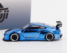 Load image into Gallery viewer, Fuji 1:64 Plating Blue GTR R35 Pandem Rocket Bunny Model Diecast Metal Car New Collection
