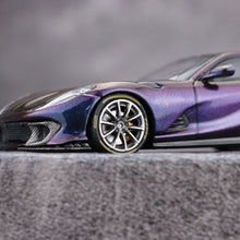 Load image into Gallery viewer, APA TOC 1:64 Purple 812C Coupe Sports Model Diecast Metal Car New Collection
