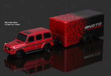 Load image into Gallery viewer, Maisto 1:64 Red G Class SUV Trailer Model Toy Diecast Metal Car BN
