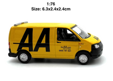 Load image into Gallery viewer, OXFORD 1:76 Yellow VW T5 AA Truck Delivery Van Sports Model Diecast Metal Car New
