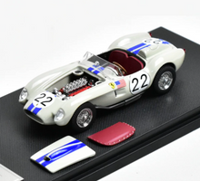 Load image into Gallery viewer, GFCC 1:64 Gray 1957 250TR #22 Convertible Sports Model Diecast Metal Car New Collection
