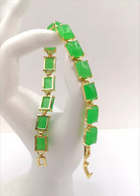 Load image into Gallery viewer, Nature Jade Beaded Bracelet Jewelry Blessing Lucky Fortune Gift For Her Green q
